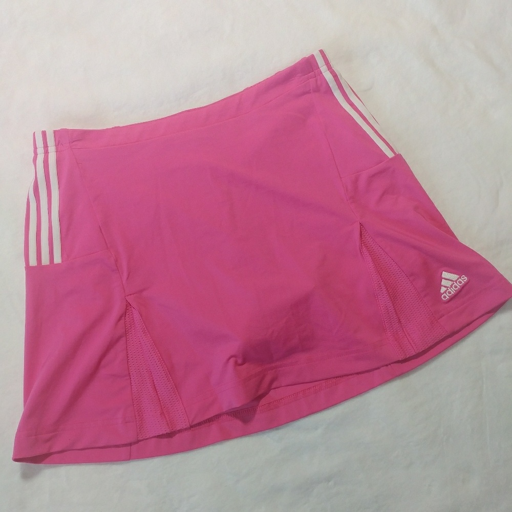 Adidas Pink ClimaLite Tennis Skirt Pockets Small